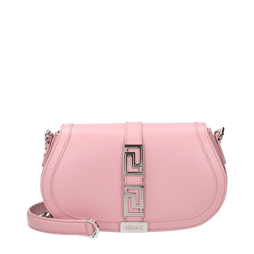 Versace Pink Leather Shoulder Bag - Luxury Boutique Co