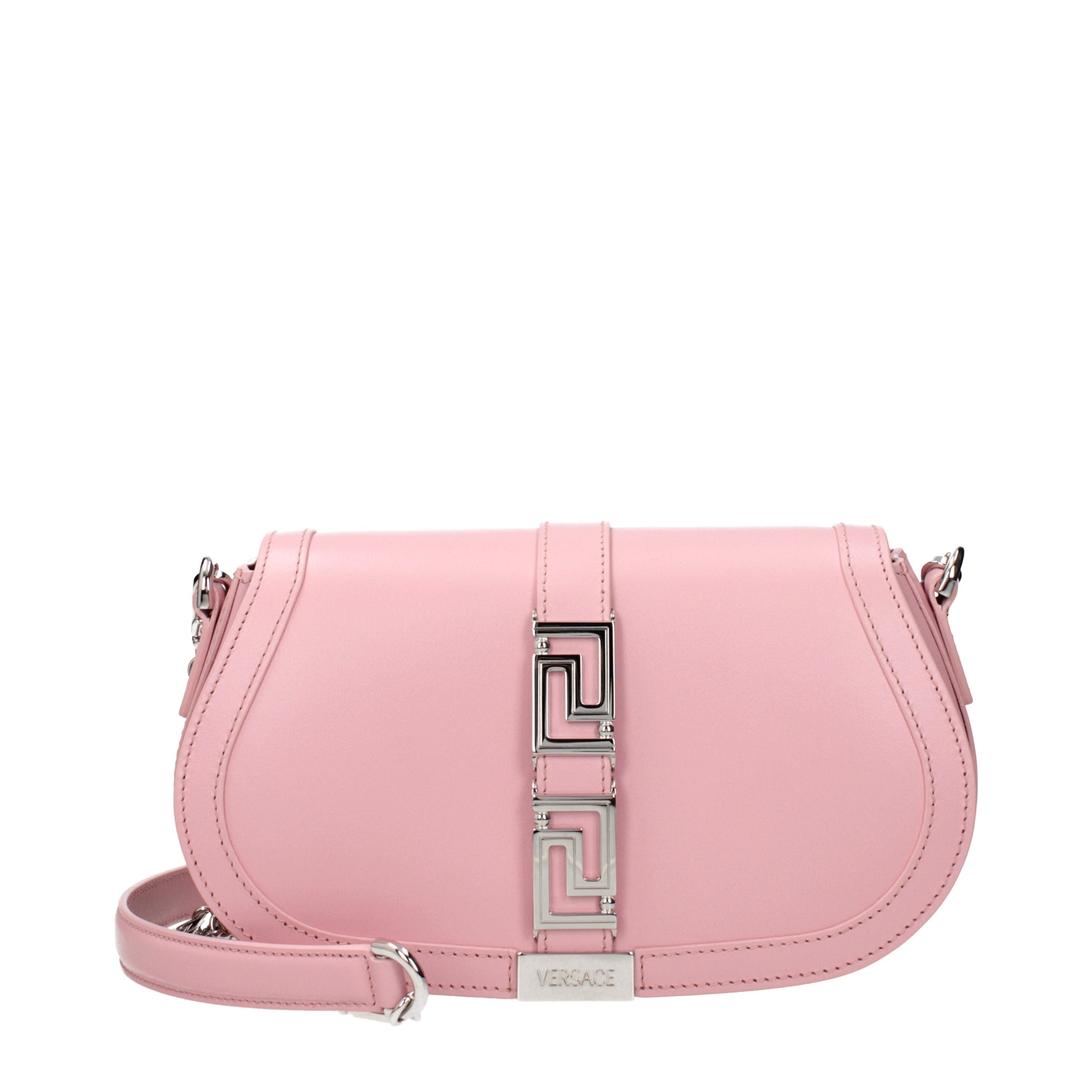 Versace Pink Leather Shoulder Bag - Luxury Boutique Co