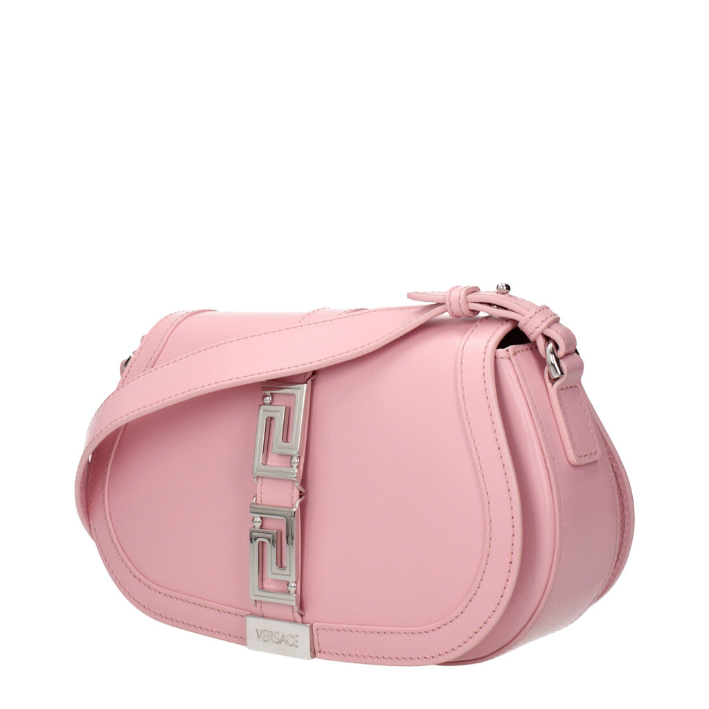 Versace Pink Leather Shoulder Bag - Luxury Boutique Co