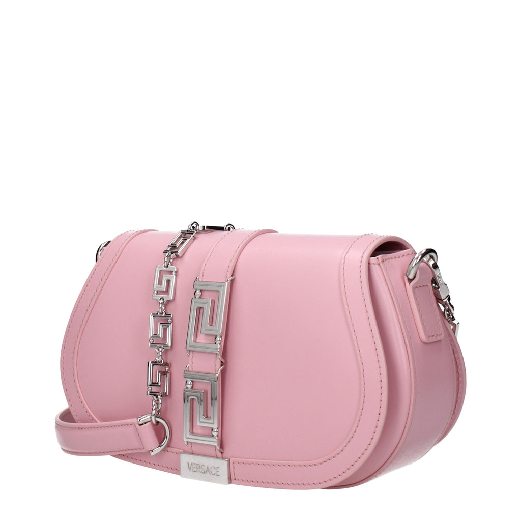 Versace Pink Leather Shoulder Bag - Luxury Boutique Co