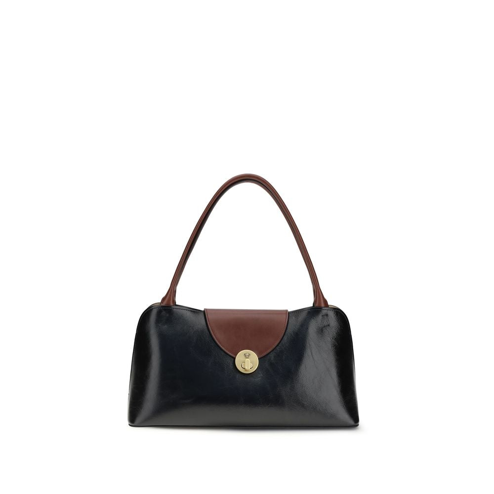 Versace Black Calf Leather Bos Taurus Shoulder Bag - Luxury Boutique Co