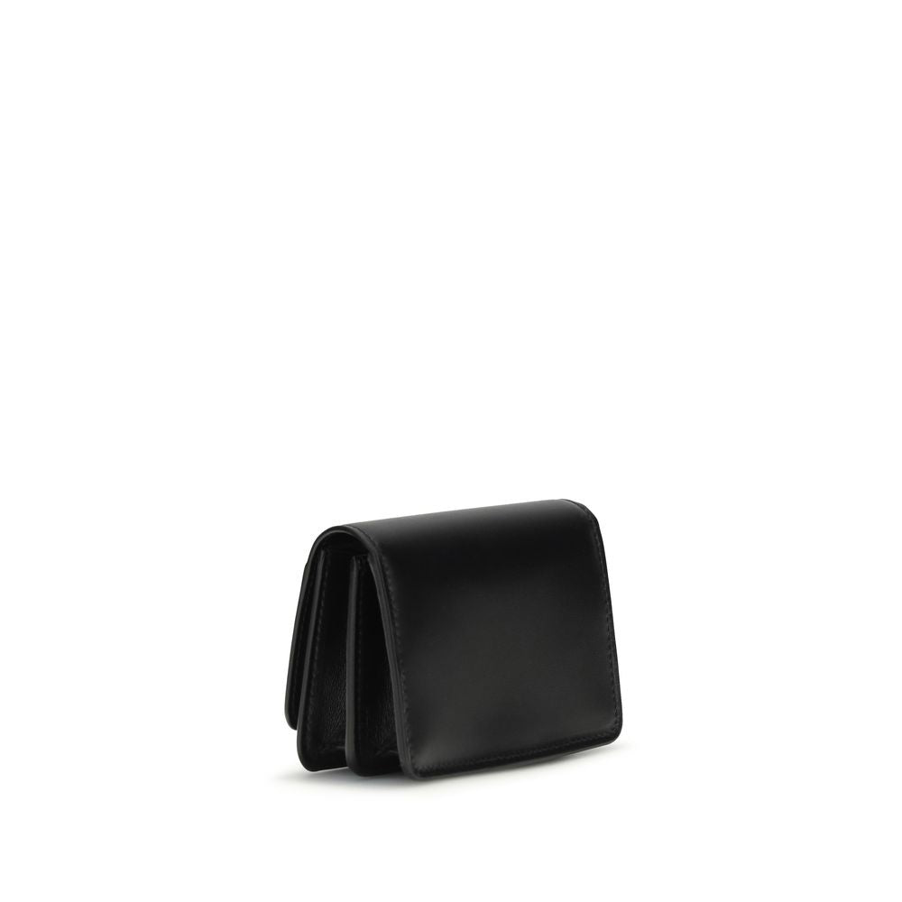 Saint Laurent Black Calf Leather Bos Taurus Wallet - Luxury Boutique Co