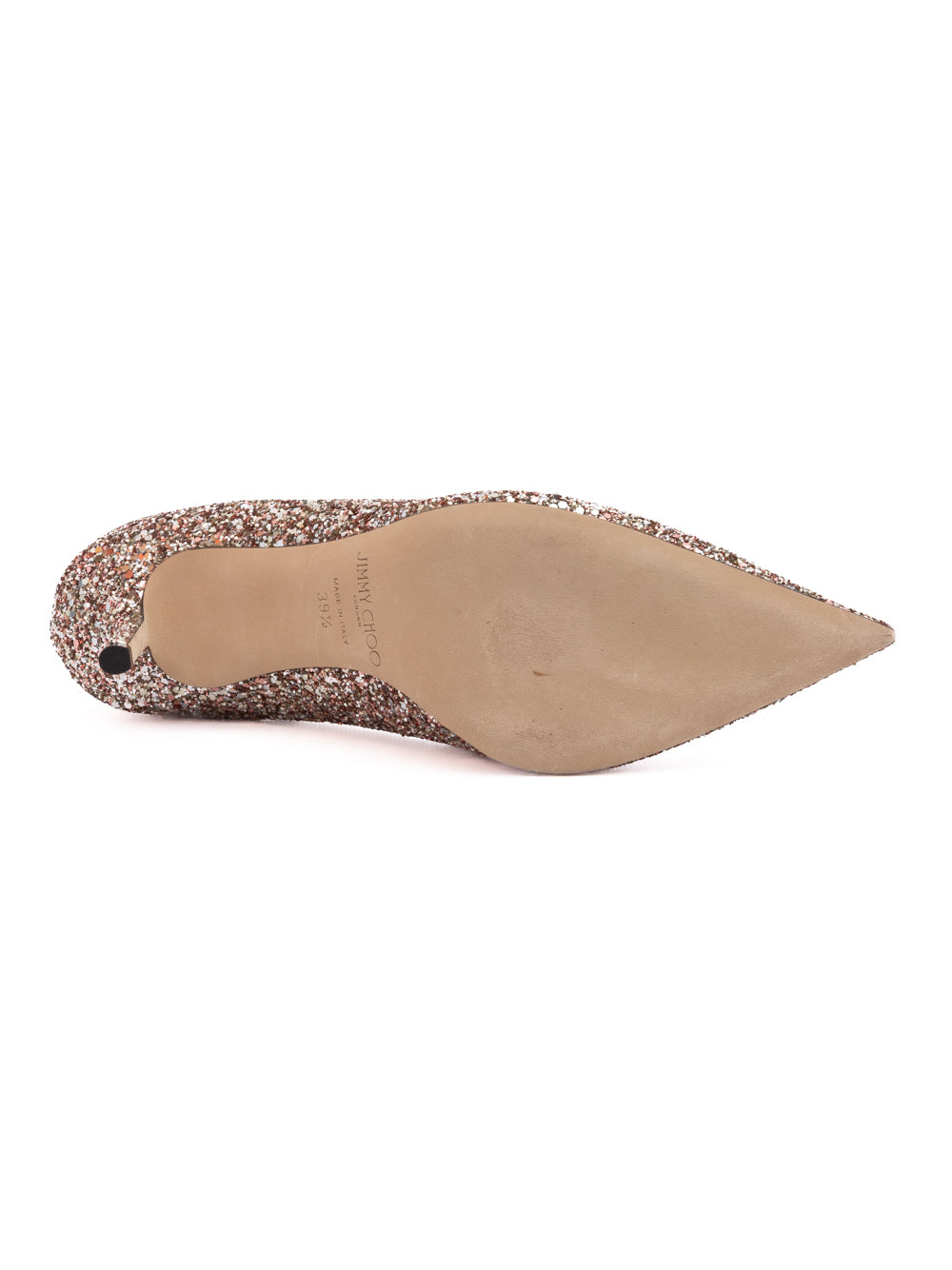 Jimmy Choo Rose Coarse Glitter Love 85 Pumps - Luxury Boutique Co