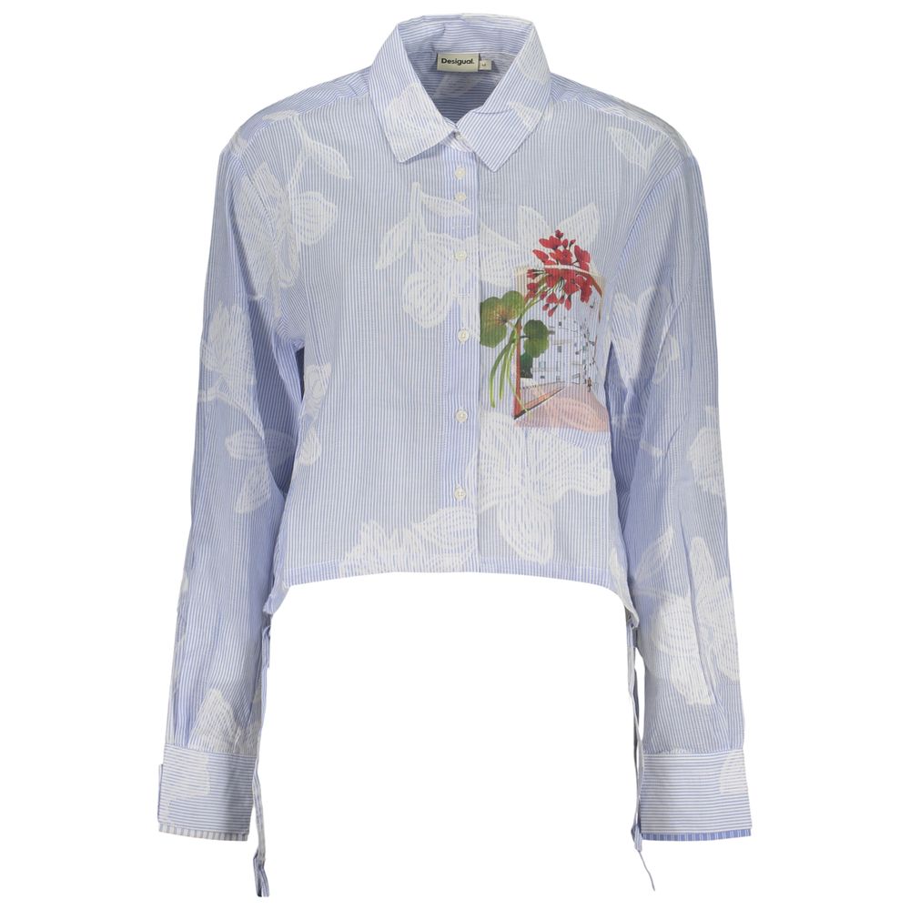 Desigual Azzurro Cotton Women Shirt
