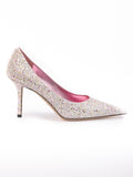 Jimmy Choo Candy Pink Glitter Love 85 Pumps - Luxury Boutique Co