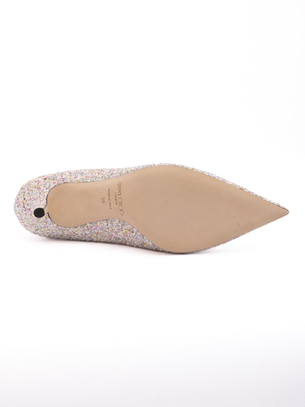 Jimmy Choo Candy Pink Glitter Love 85 Pumps - Luxury Boutique Co