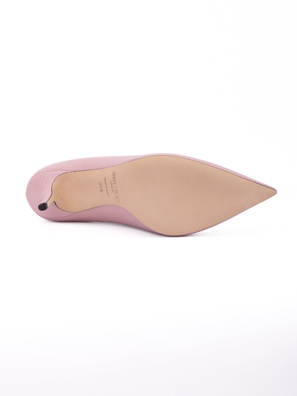 Jimmy Choo Pink Lizard Printed Leather Love 85 Pumps - Luxury Boutique Co