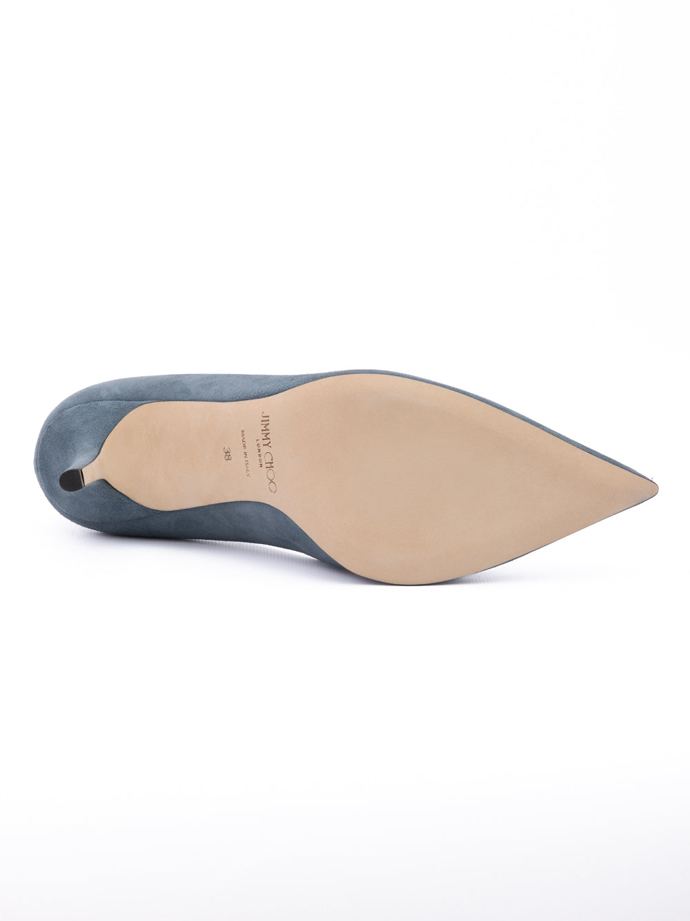 Jimmy Choo Dusk Blue Suede Agnes Pumps - Luxury Boutique Co