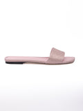 Jimmy Choo Pink Satin Crystal Clovis Flat - Luxury Boutique Co