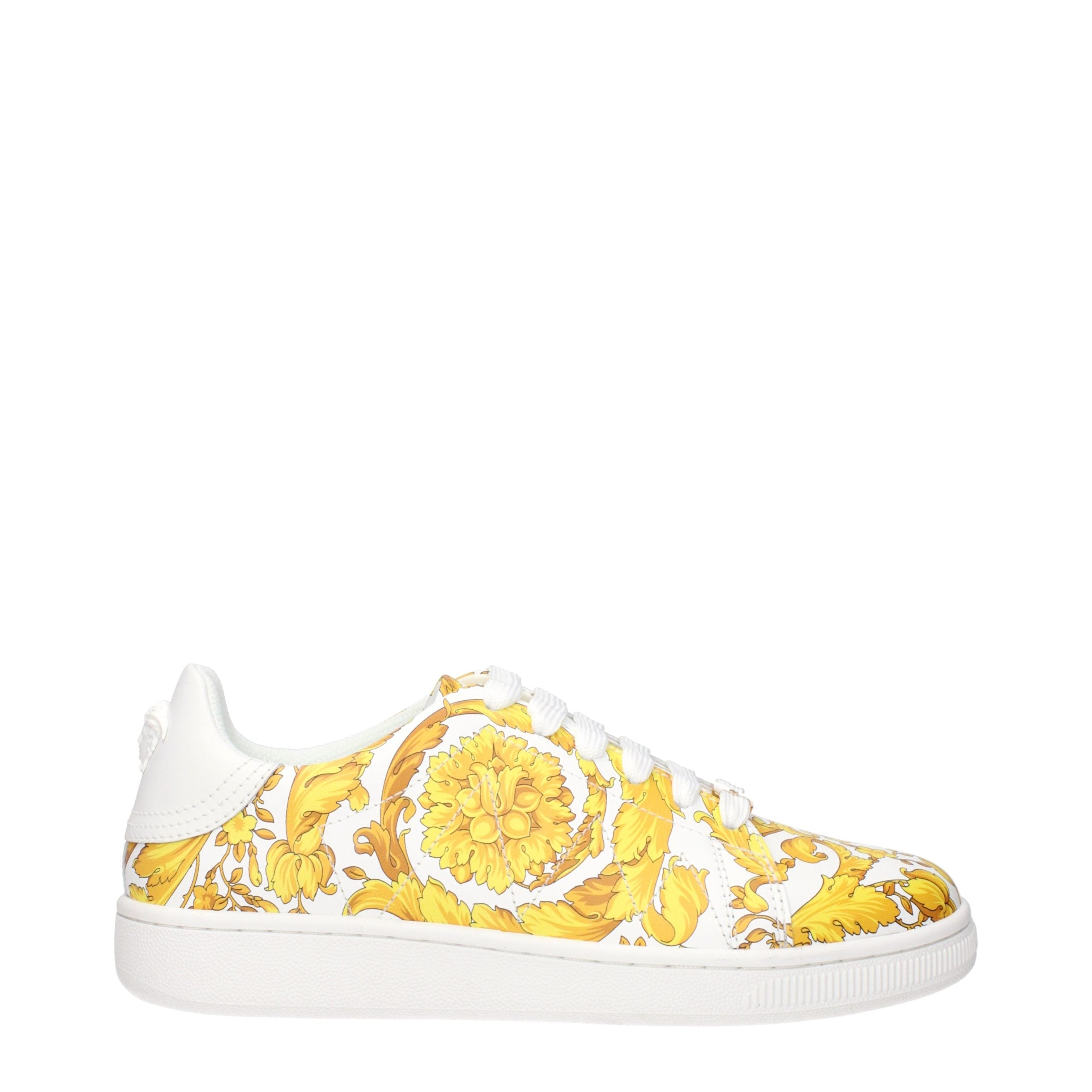 Versace White Leather Sneakers - Luxury Boutique Co