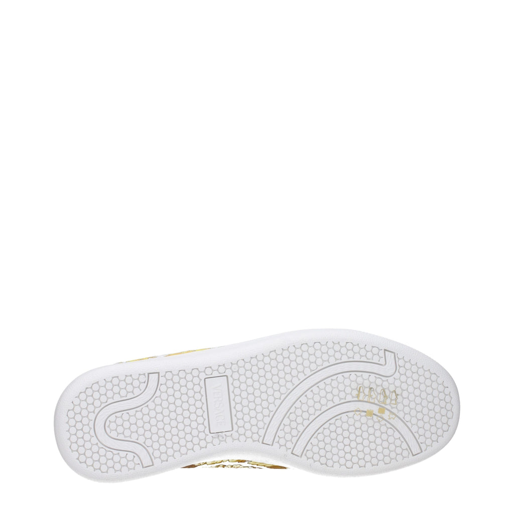 Versace White Leather Sneakers - Luxury Boutique Co