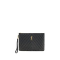 Saint Laurent Black Calf Leather Bos Taurus Wallet - Luxury Boutique Co