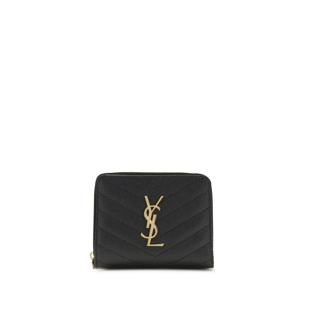 Saint Laurent Black Calf Leather Bos Taurus Wallet - Luxury Boutique Co