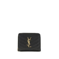 Saint Laurent Black Calf Leather Bos Taurus Wallet - Luxury Boutique Co