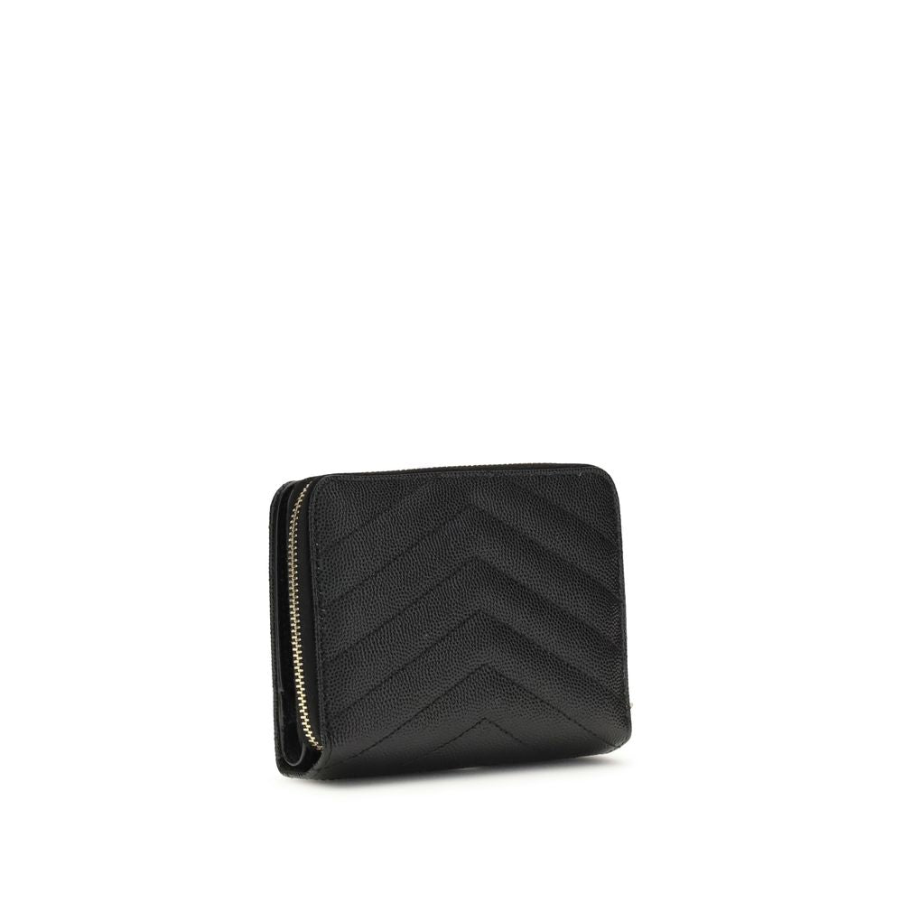 Saint Laurent Black Calf Leather Bos Taurus Wallet - Luxury Boutique Co