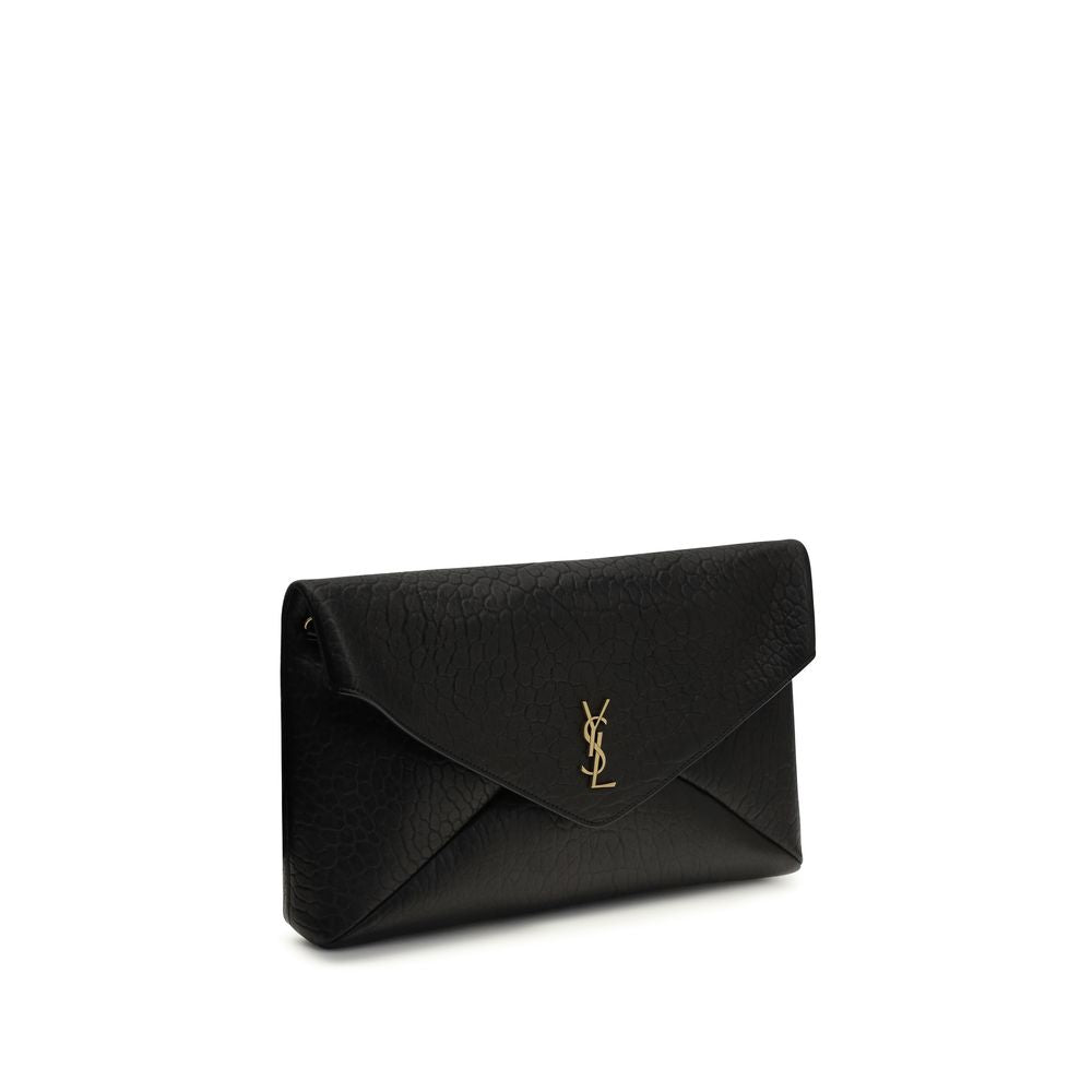 Saint Laurent Black Lamb Ovis Aries Aries Shoulder Bag - Luxury Boutique Co