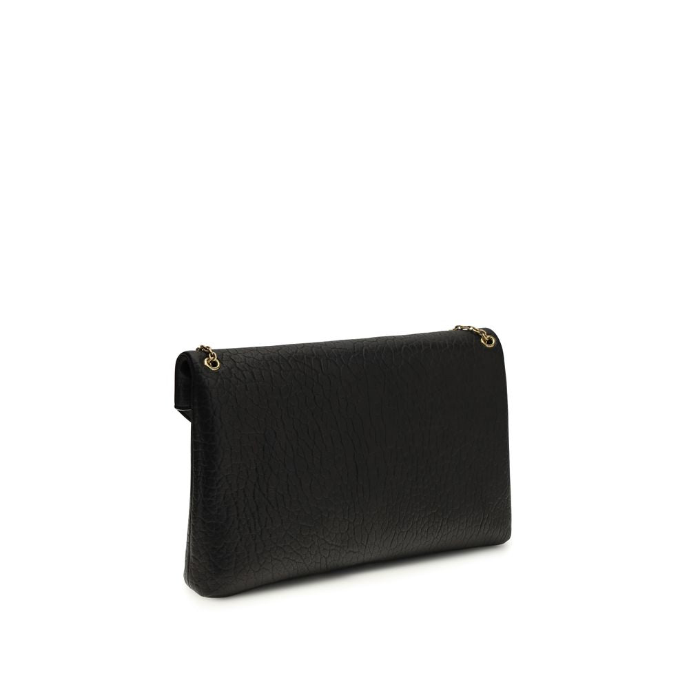 Saint Laurent Black Lamb Ovis Aries Aries Shoulder Bag - Luxury Boutique Co