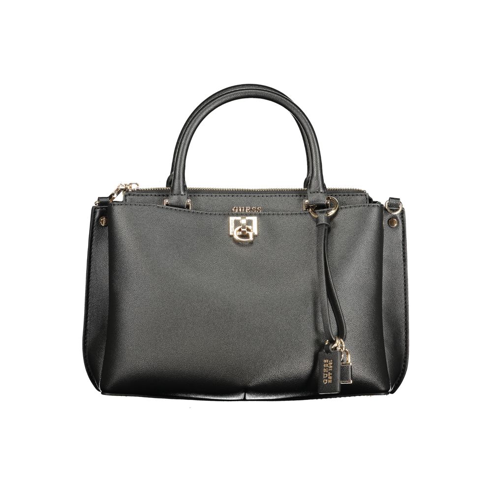 Guess Jeans Black Polyurethane Women Handbag - Luxury Boutique Co
