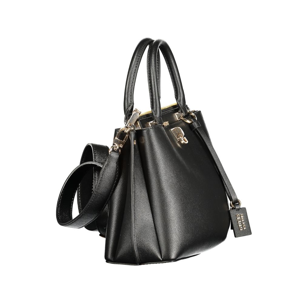 Guess Jeans Black Polyurethane Women Handbag - Luxury Boutique Co