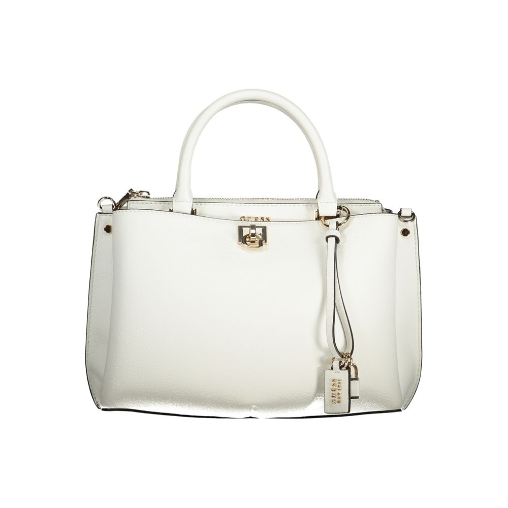 Guess Jeans White Polyurethane Women Handbag - Luxury Boutique Co