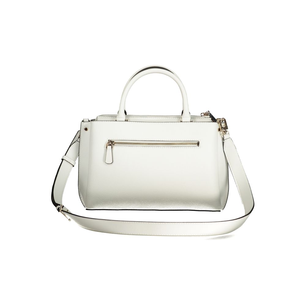 Guess Jeans White Polyurethane Women Handbag - Luxury Boutique Co