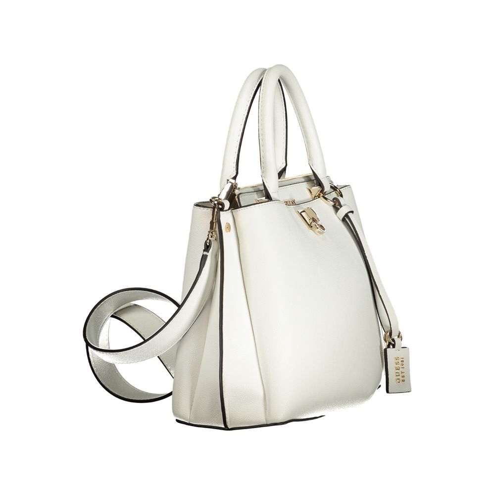 Guess Jeans White Polyurethane Women Handbag - Luxury Boutique Co