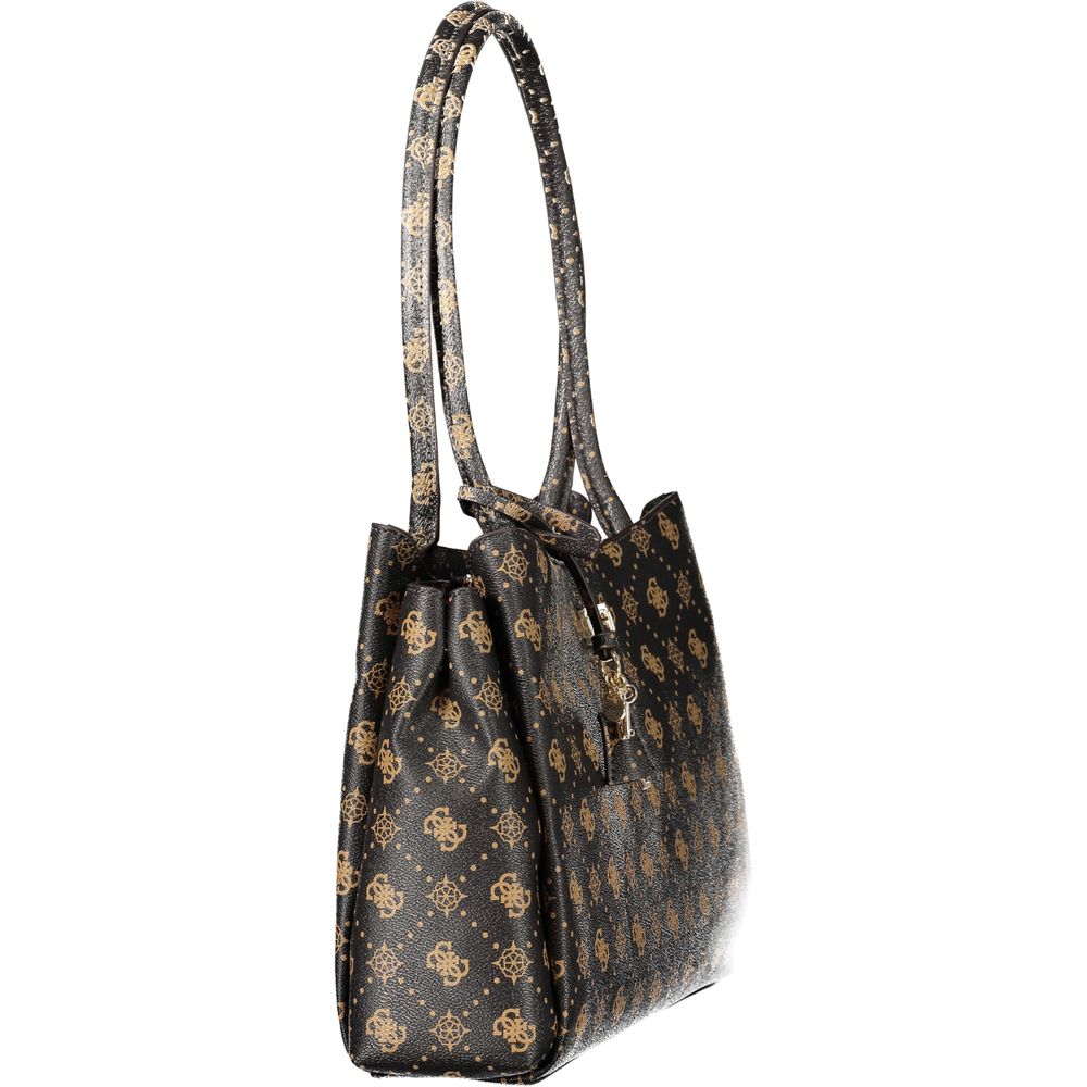 Guess Jeans Marrone Polyurethane Women Handbag - Luxury Boutique Co