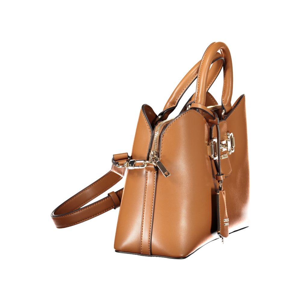 Guess Jeans Marrone Poliuretano Women Handbag - Luxury Boutique Co