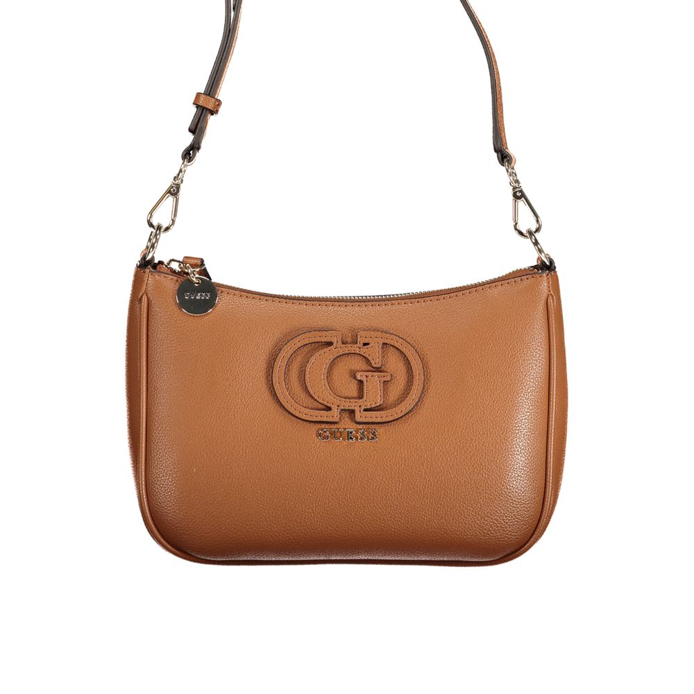 Guess Jeans Marrone Poliuretano Women Handbag - Luxury Boutique Co
