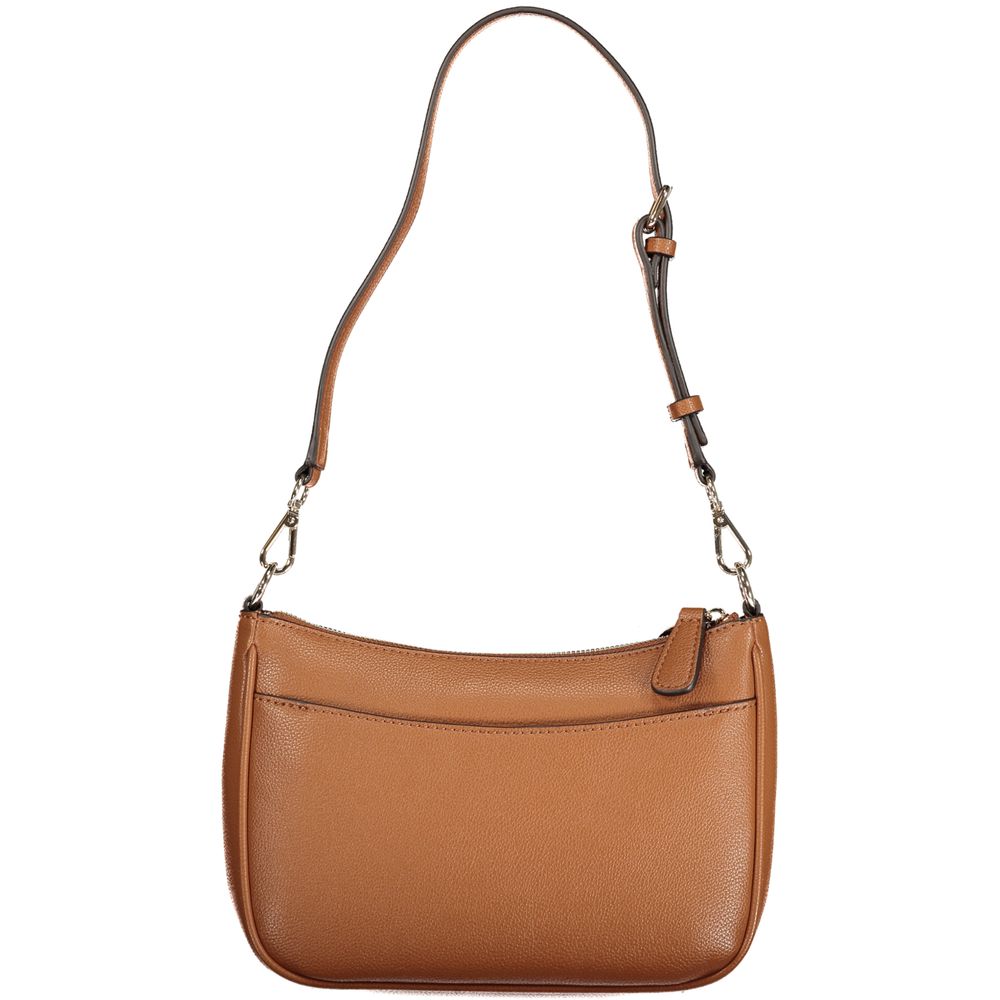 Guess Jeans Marrone Poliuretano Women Handbag - Luxury Boutique Co