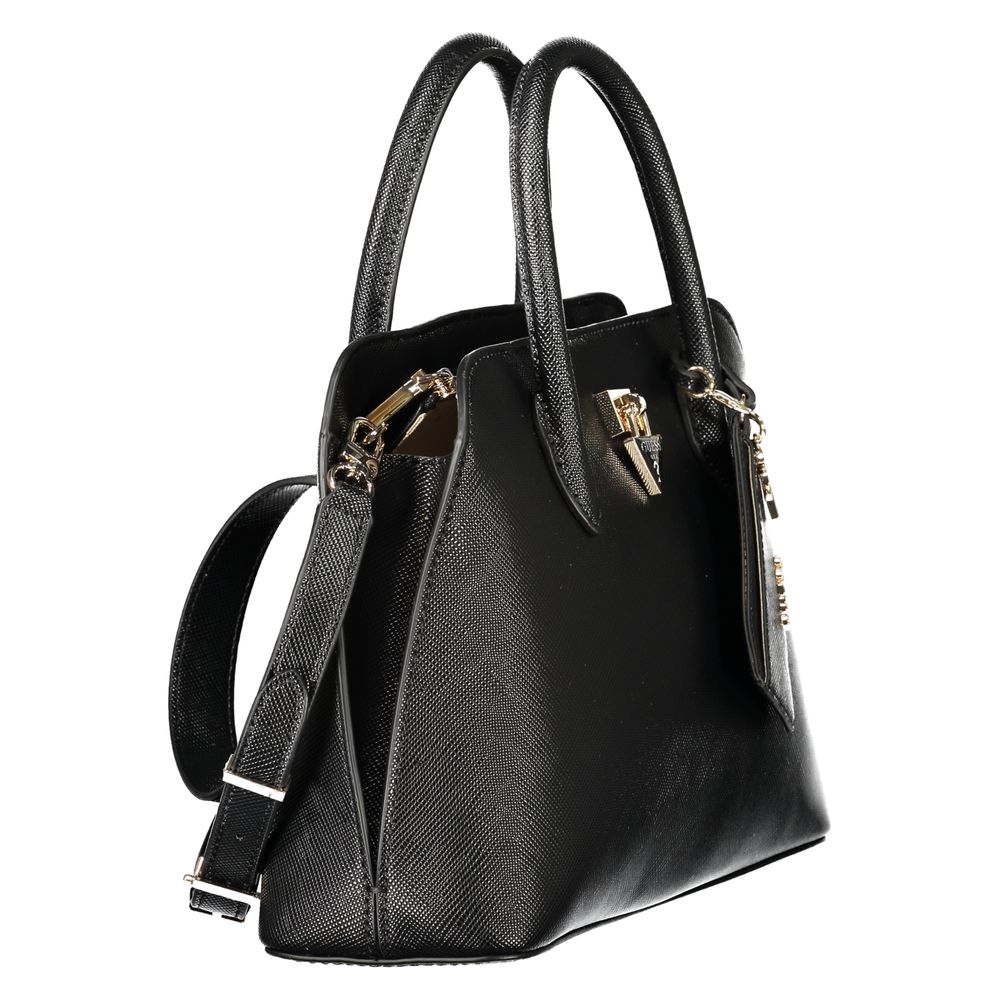 Guess Jeans Black Polyurethane Women Handbag - Luxury Boutique Co
