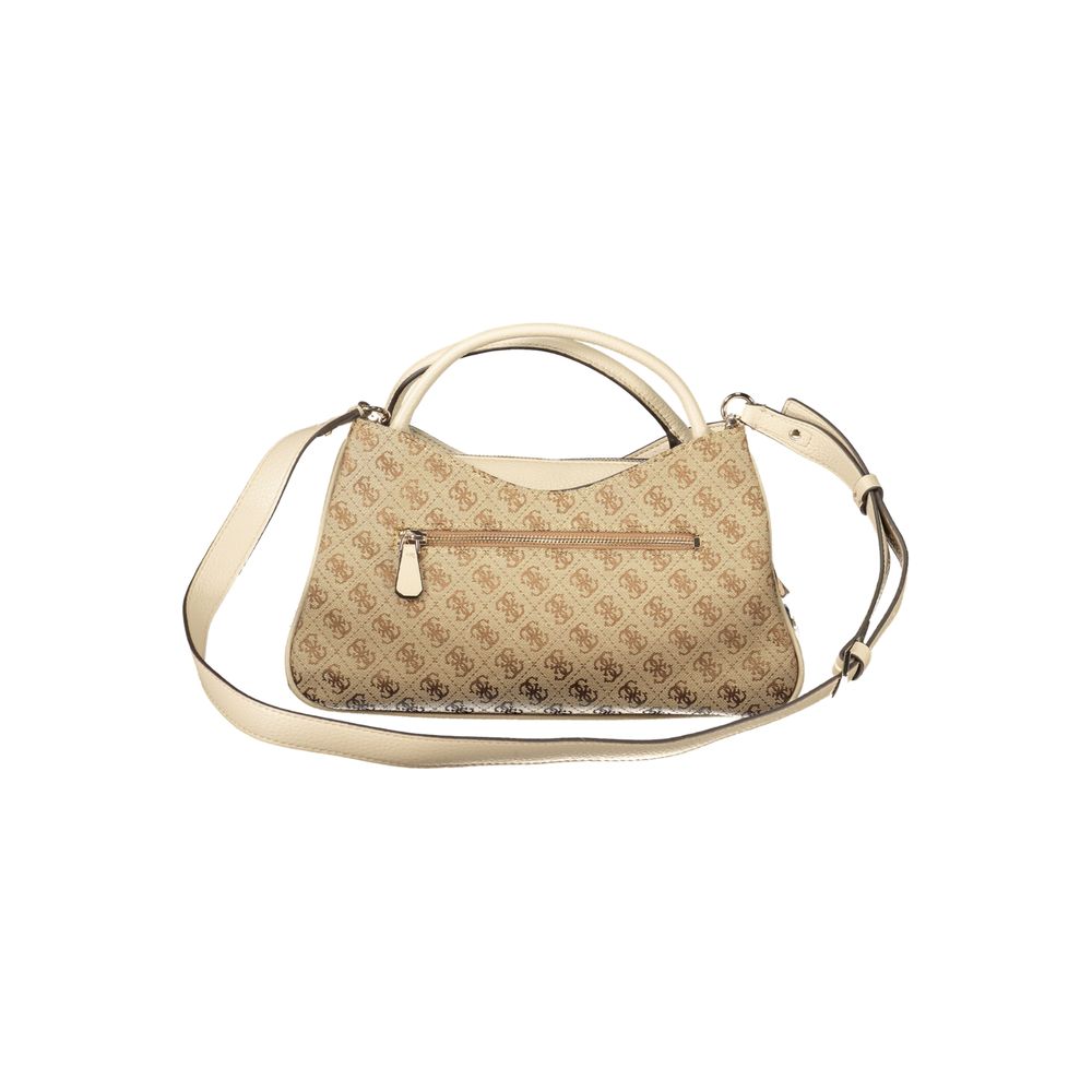 Guess Jeans Beige Poliuretano Women Handbag - Luxury Boutique Co
