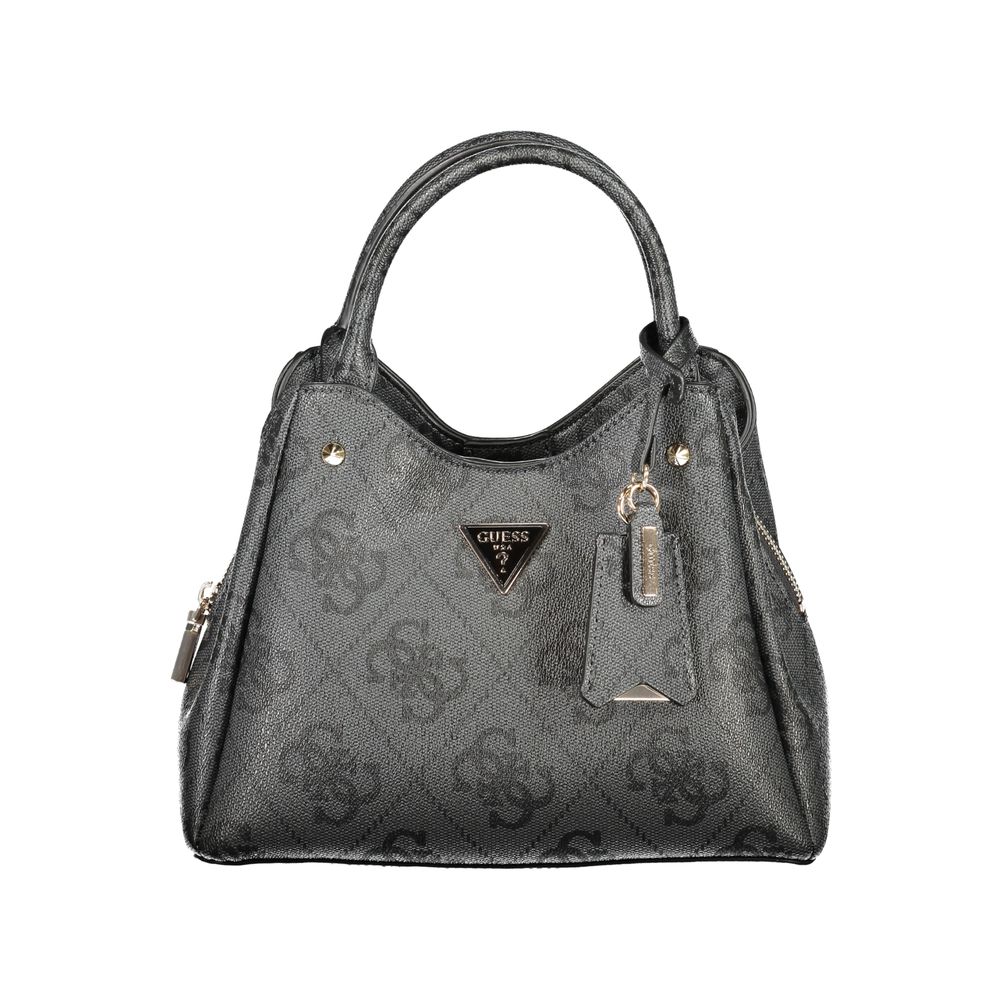 Guess Jeans Nero Poliuretano Women Handbag - Luxury Boutique Co