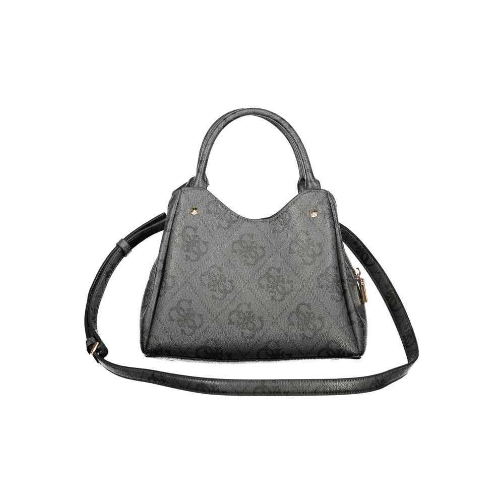 Guess Jeans Nero Poliuretano Women Handbag - Luxury Boutique Co