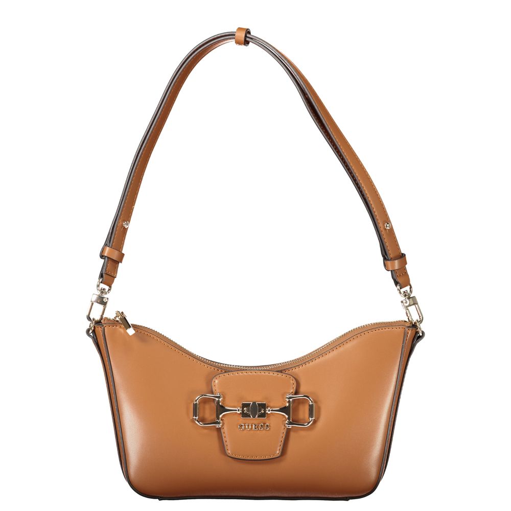 Guess Jeans Marrone Polyurethane Women Handbag - Luxury Boutique Co