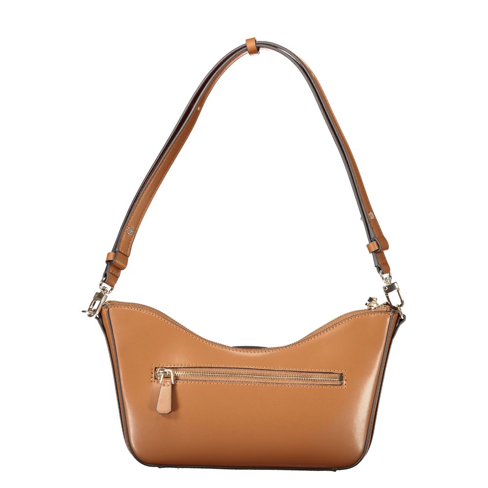 Guess Jeans Marrone Polyurethane Women Handbag - Luxury Boutique Co