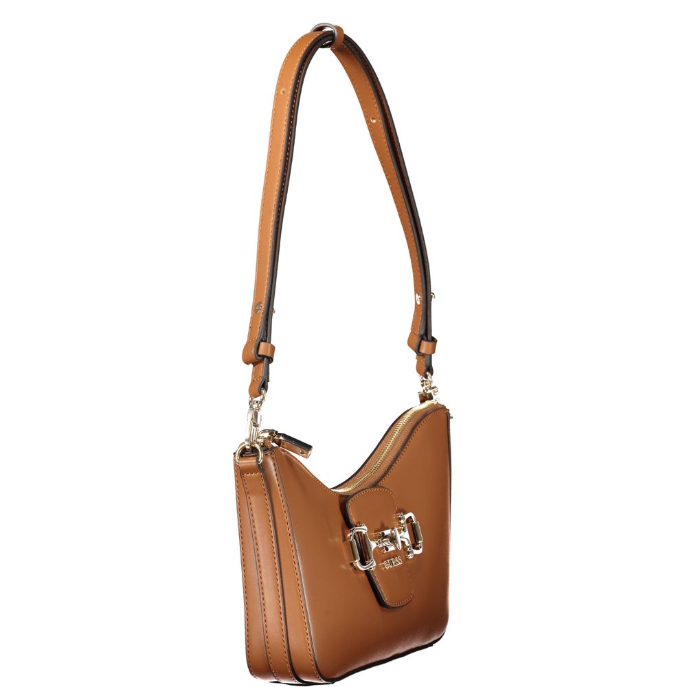 Guess Jeans Marrone Polyurethane Women Handbag - Luxury Boutique Co