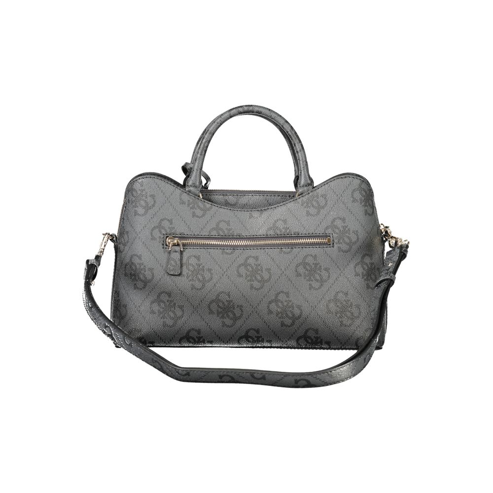 Guess Jeans "Black Polyurethane Women Handbag" - Luxury Boutique Co