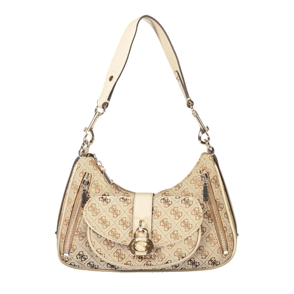 Guess Jeans Beige Polyurethane Women Handbag - Luxury Boutique Co