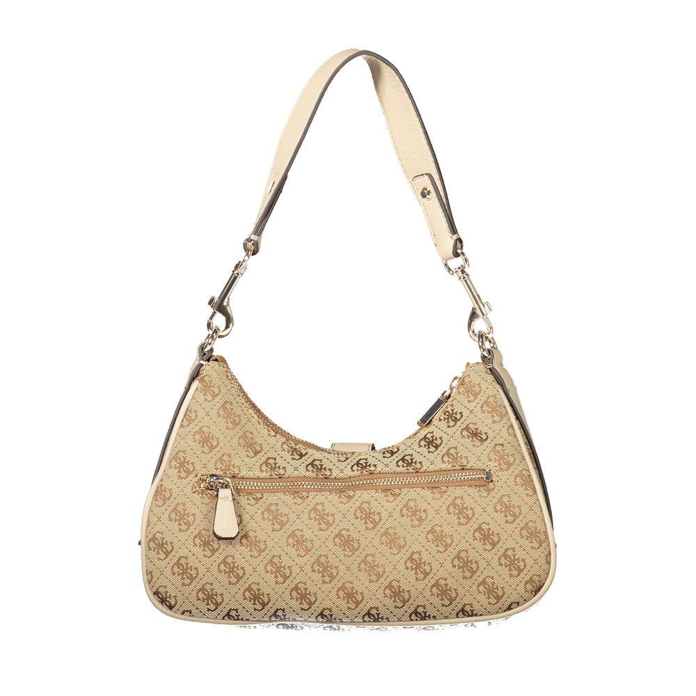 Guess Jeans Beige Polyurethane Women Handbag - Luxury Boutique Co