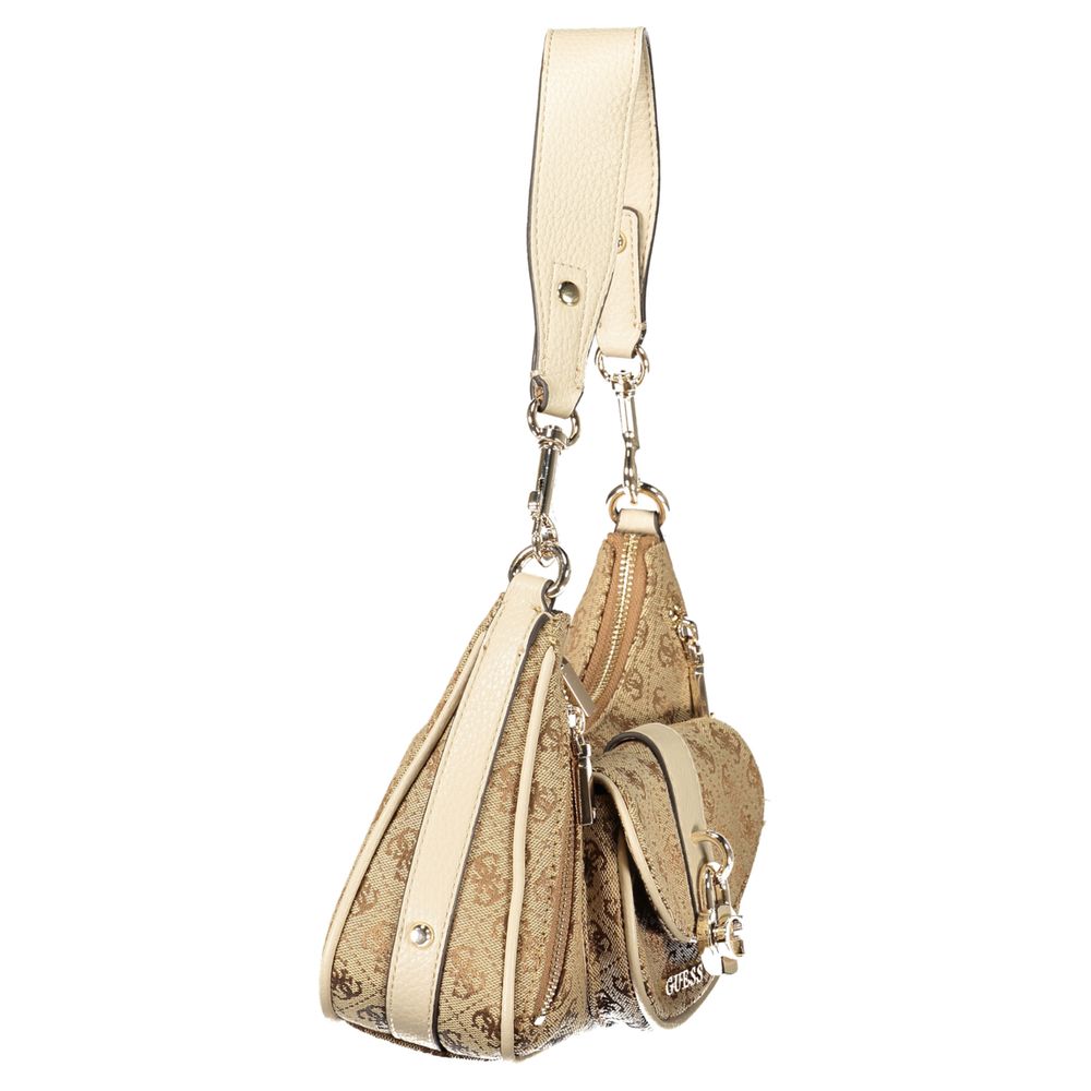 Guess Jeans Beige Polyurethane Women Handbag - Luxury Boutique Co