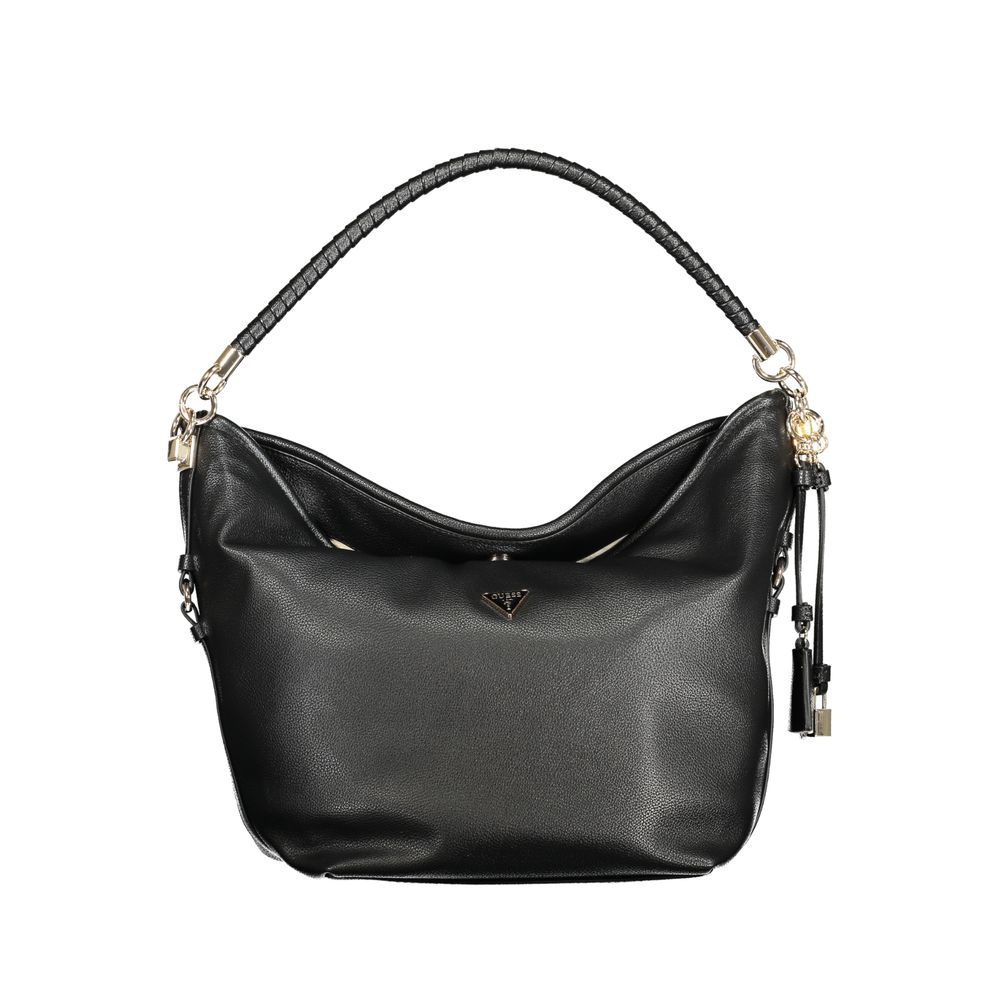 Guess Jeans Nero Polyurethane Women Shoulder Bag - Luxury Boutique Co