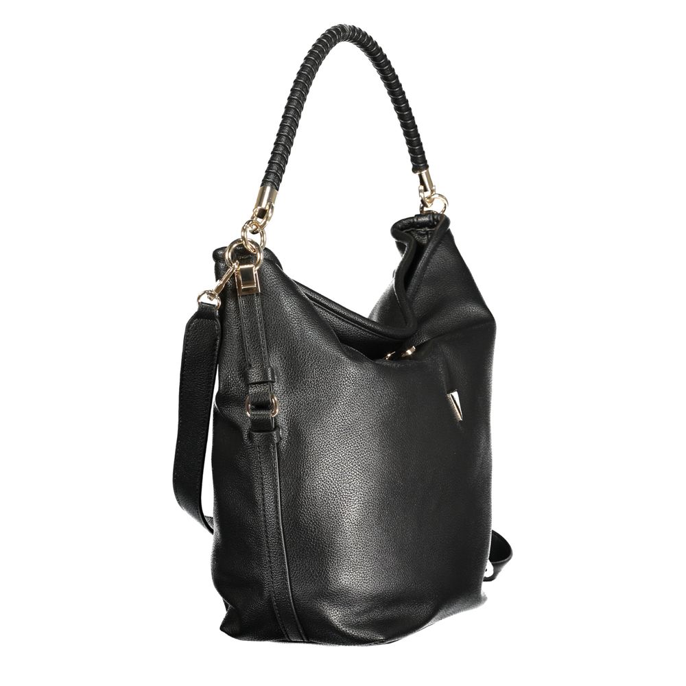 Guess Jeans Nero Polyurethane Women Shoulder Bag - Luxury Boutique Co