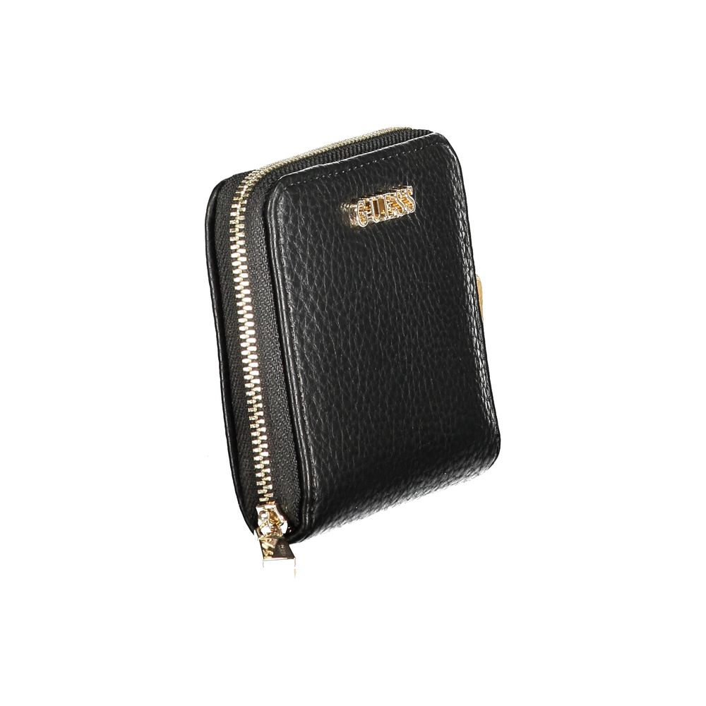 Guess Jeans Black Polyurethane Women Wallet - Luxury Boutique Co