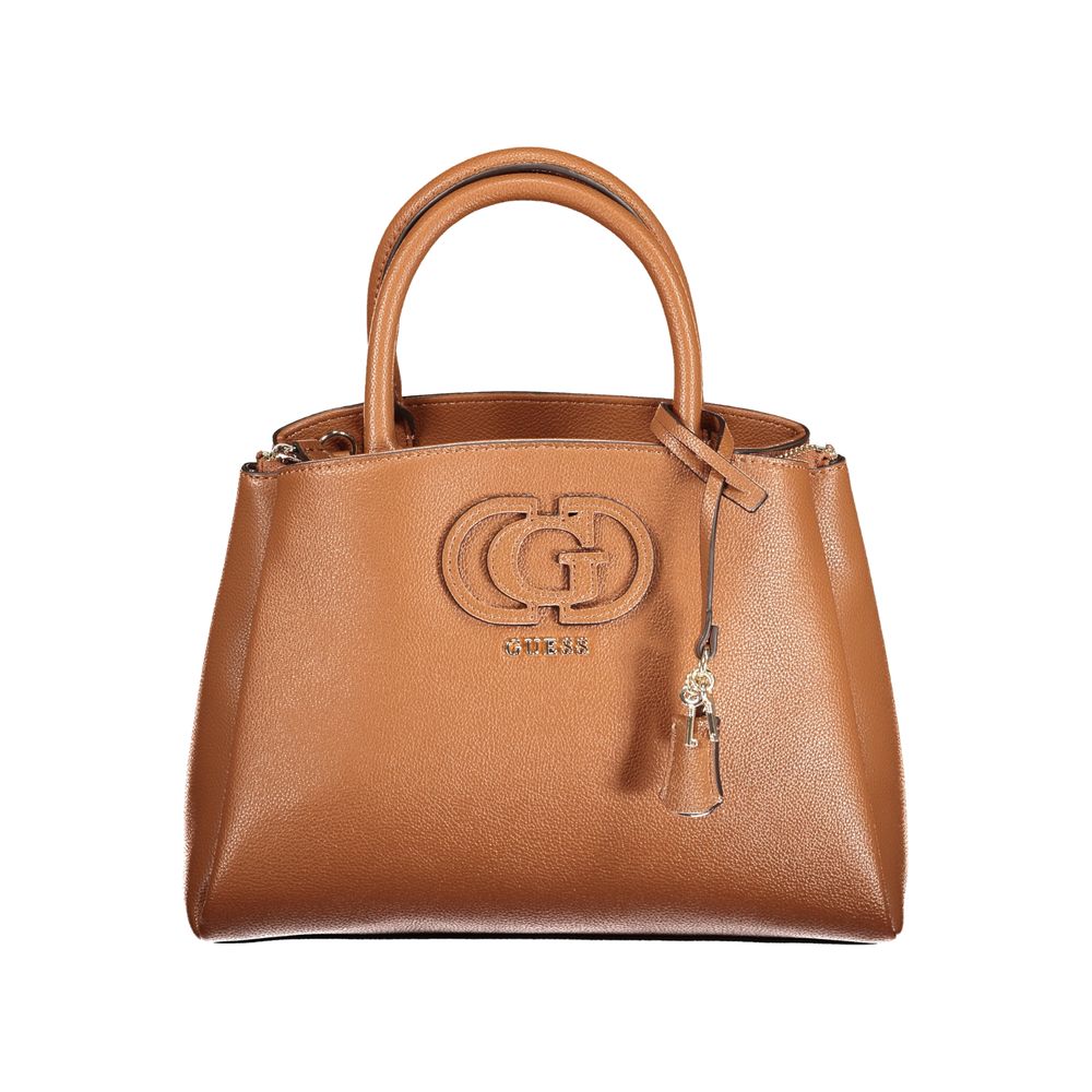 Guess Jeans Marrone Polyurethane Women Handbag - Luxury Boutique Co