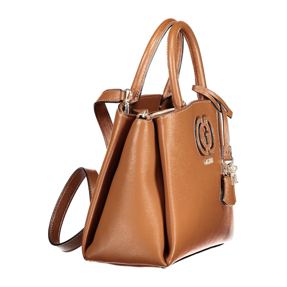 Guess Jeans Marrone Polyurethane Women Handbag - Luxury Boutique Co