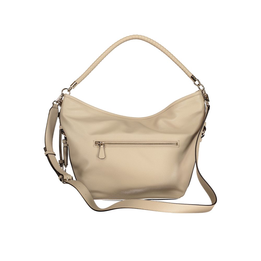 Guess Jeans Beige Polyurethane Women Handbag - Luxury Boutique Co
