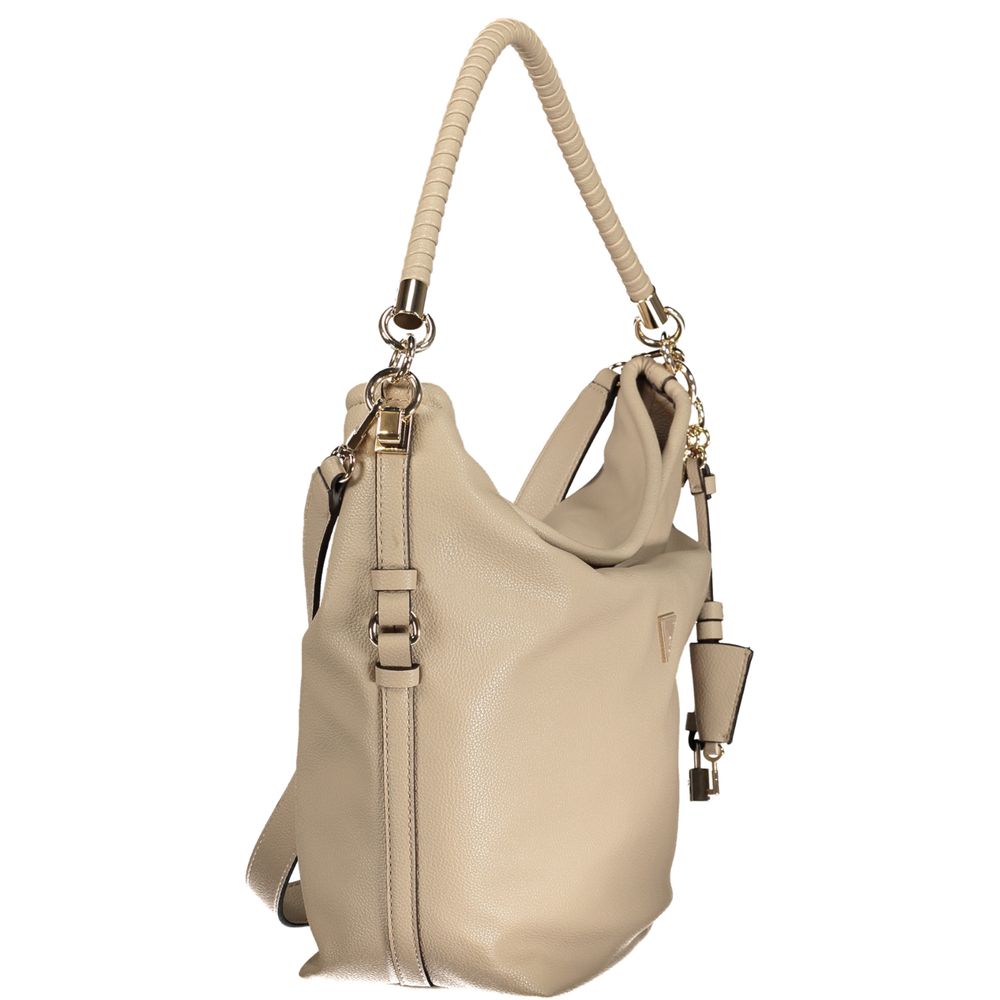 Guess Jeans Beige Polyurethane Women Handbag - Luxury Boutique Co