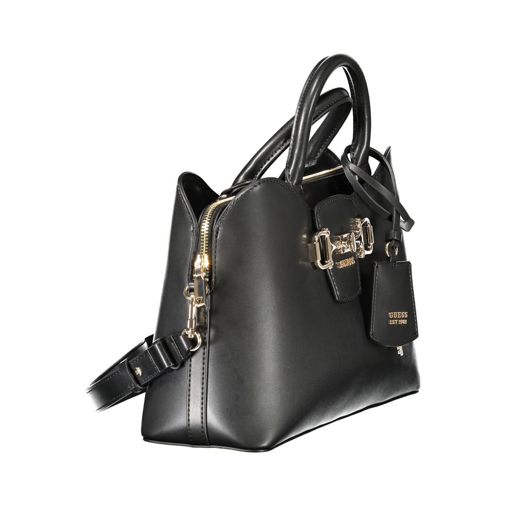 Guess Jeans Black Polyurethane Women's Handbag - Luxury Boutique Co