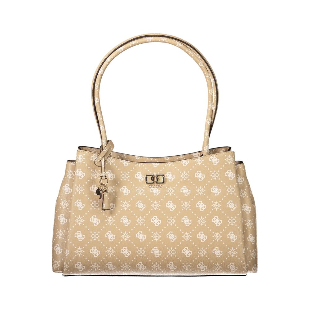 Guess Jeans Beige Polyurethane Women Handbag - Luxury Boutique Co